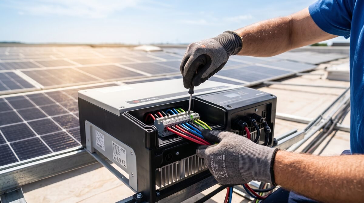 híbrido energia solar com baterias